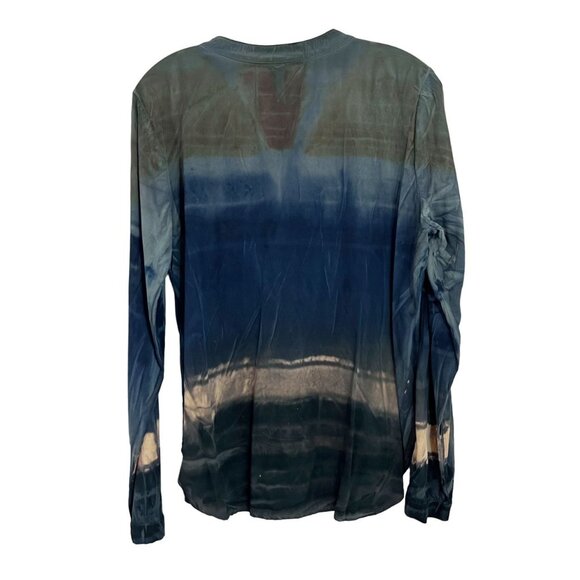 MA+CH Marika Charles Tie-Dye Long Sleeve Blouse - Size 1, Small - Picture 2 of 6